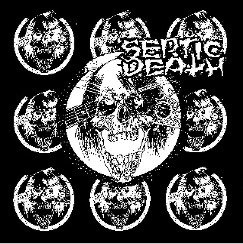SEPTIC DEATH - Skull Guitar - Back Patch